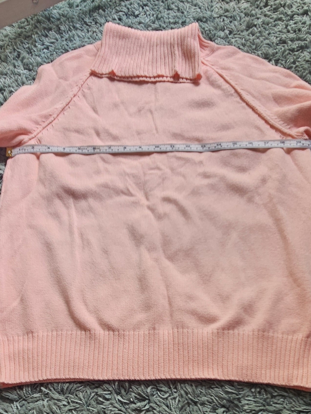 Karen Scott Peach Pink Turtleneck Sweater